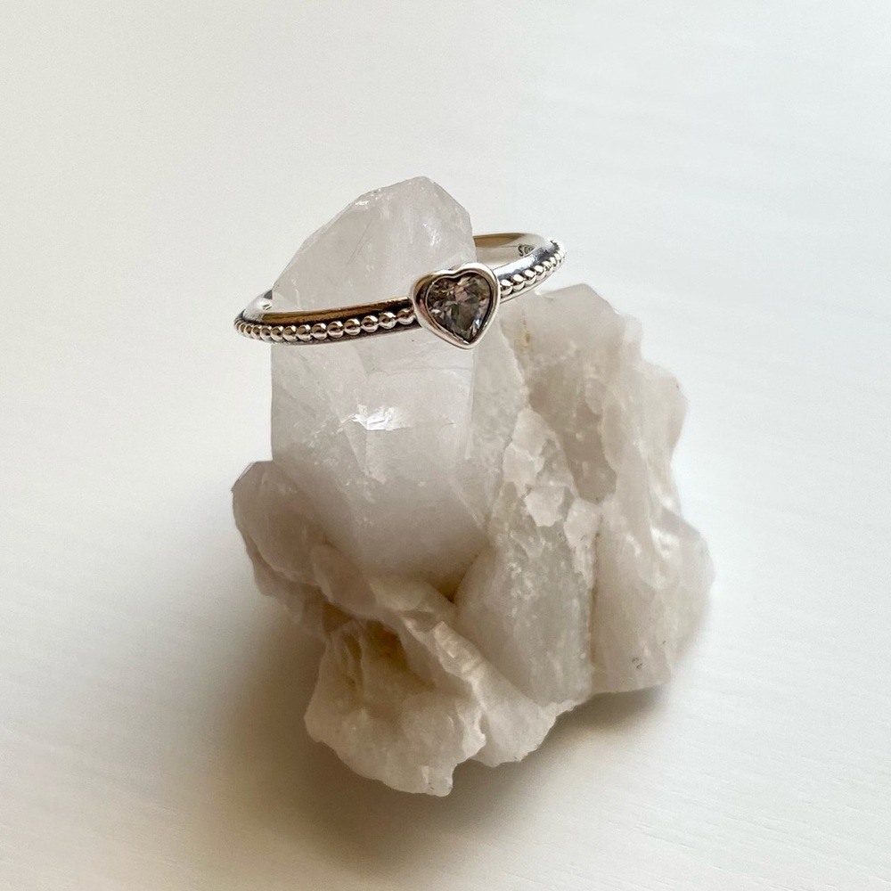 🍂🍁Pandora Sterling Silver Heart Ring